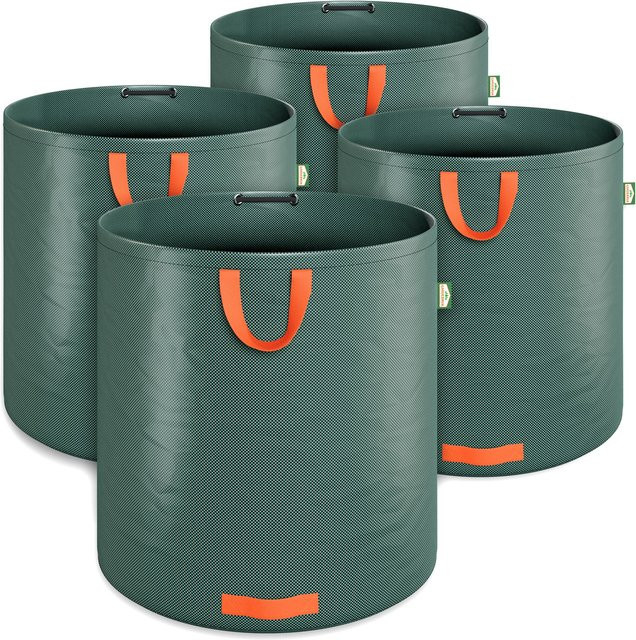 Gardebruk Gartenabfallsack 4er-Set in Grün mit 500 Litern Volumen aus Polyethylen - Bild 1