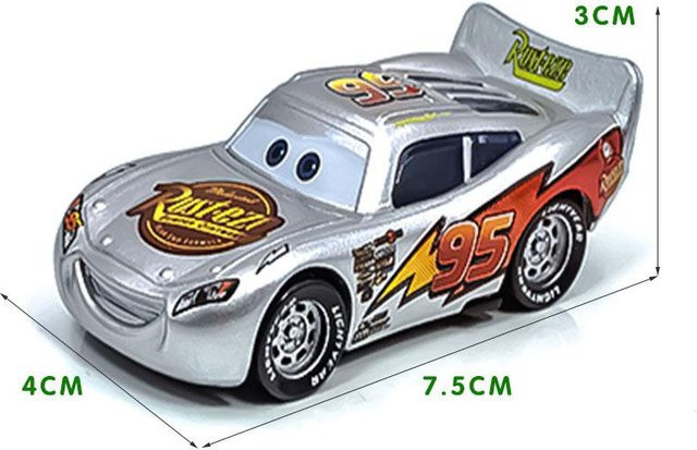 Pixar Disney Cars Lightning McQueen, Spielzeugauto, Metall, ab 4 Jahren - Bild 1