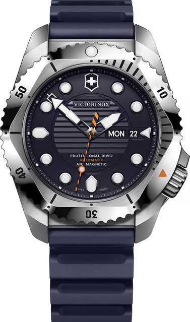 Victorinox Herrenuhr Dive Pro, Automatik, Edelstahl, 43 mm, Blau - Bild 1