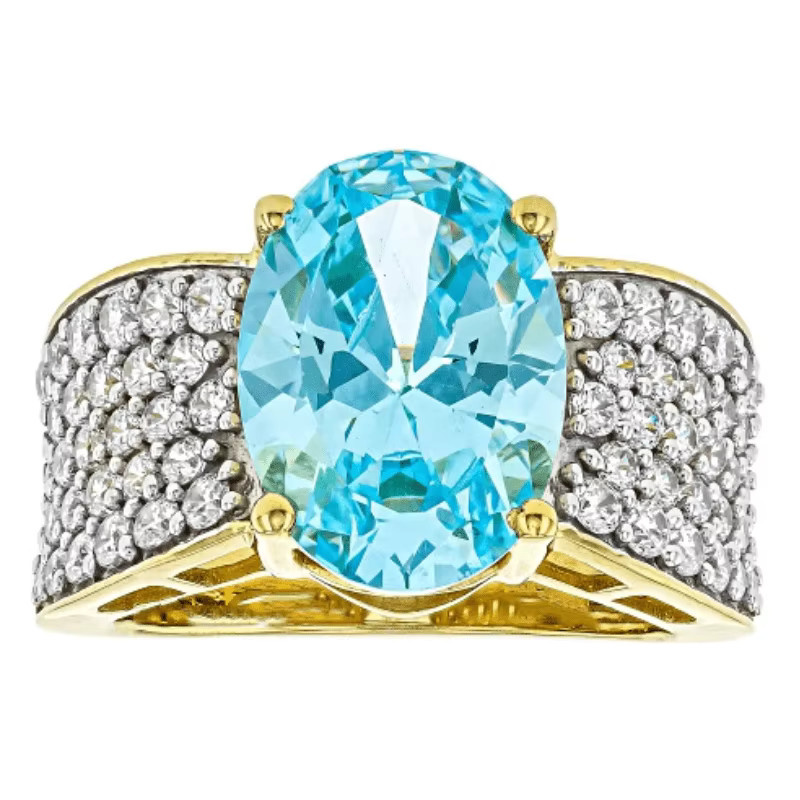 YoYo Ring, goldfarben, Zirkonia, Damen - Bild 3