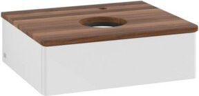 V&B Waschtischunterschrank Antao mit Beleuchtung, Farbe: Weiß, B/T/H: 60 x 50 x 19 cm - Bild 1