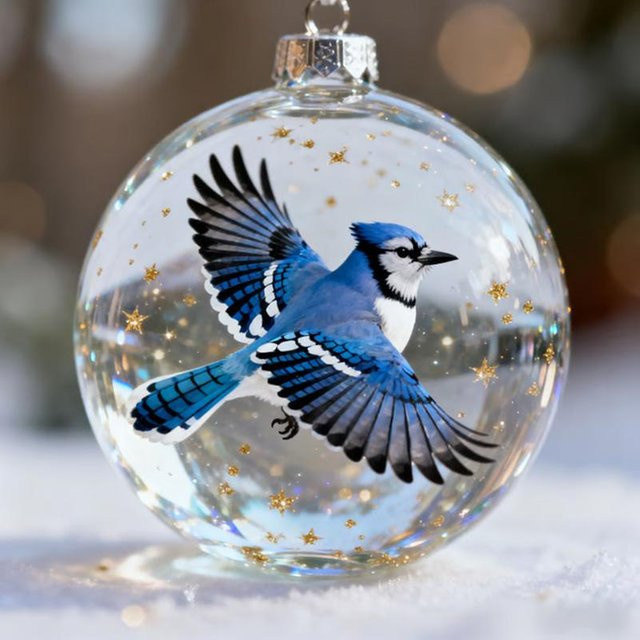 Home Savor Weihnachtsschmuck Kolibri aus Glas, bunte Vögel in transparenten Kugeln für deine Weihnachtsdeko - Bild 1