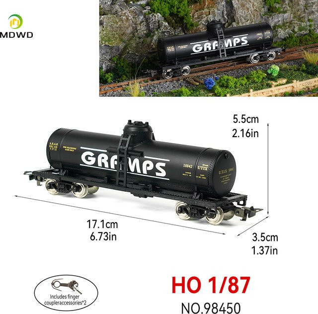 MDWD Bedruckter Tankwagen, HO Maßstab 1:87, mit Metallrädern - Bild 1
