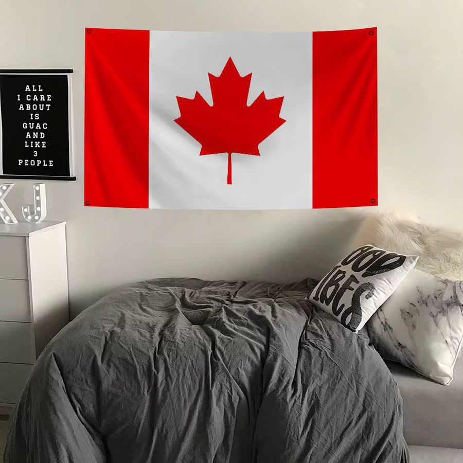 Kanada-Flagge als Banner aus rotem Polyester für die Outdoor-Dekoration und Raumästhetik - Bild 3