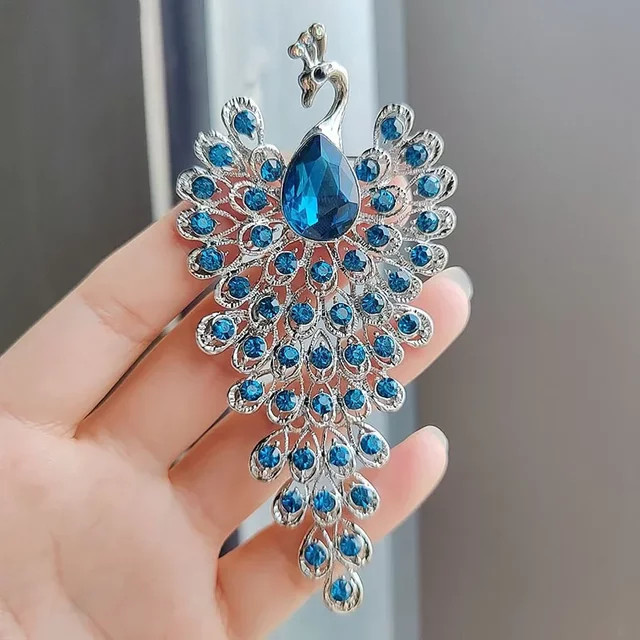 Phoenix Brosche, Strass, Kristall, Silber, Damen - Bild 1