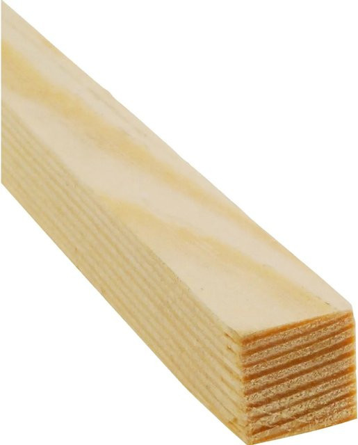 Döllken Profiles Quadratleiste Kiefer in Braun und Beige, B/T/H: 22 x 22 x 2400 mm - Bild 1