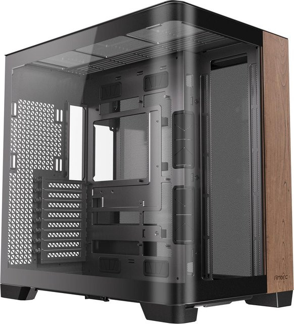 Antec Constellation C8 Curve Wood Full-Tower Gehäuse in Schwarz und Braun mit E-ATX Unterstützung und Glasfenster - Bild 2