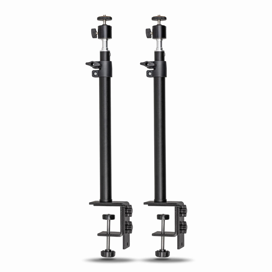 Walimex Pro Table Top Lampenstativ Set aus Aluminium in Schwarz, Höhe: 35-65 cm - Bild 2