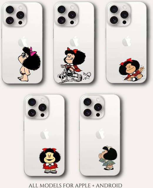 M-Mafalda Handyhülle für iPhone 17 16 15 14 13 12 11 Pro Max Plus Transparent - Bild 1