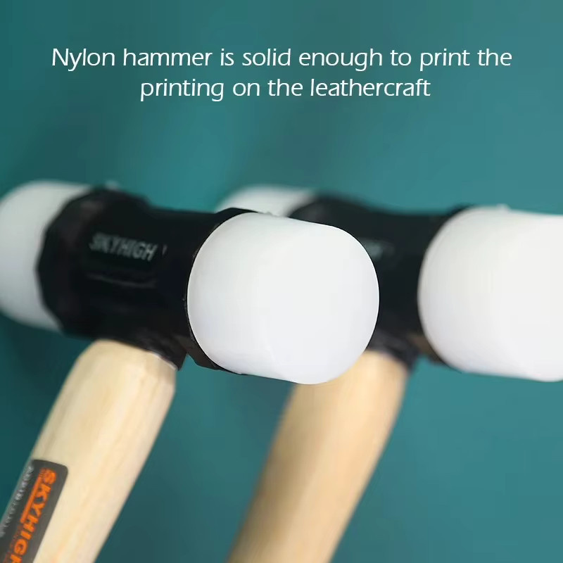Nylon Kopf Hammer mit Doppelseite für Schmuck, Metall, Kunst und Lederhandwerk in Weiß - Bild 3