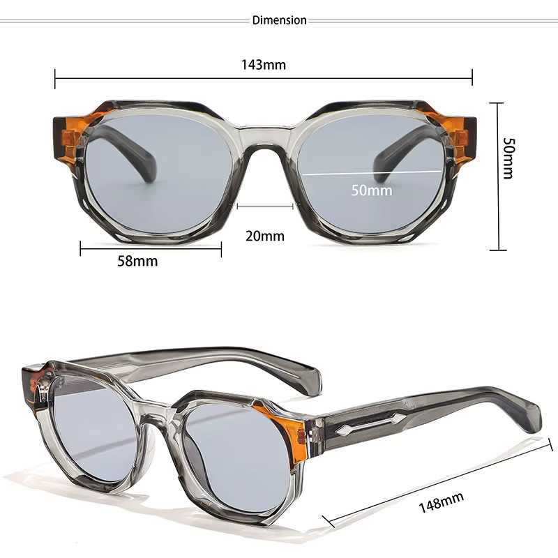 HBK Sonnenbrille, Metall, Vollrand, Unisex - Bild 3