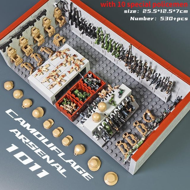 Linyi toy Moc Armeestil Swat, Spielsets, ab 3 Jahren - Bild 1