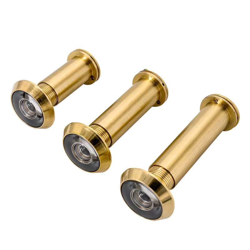 Türspion aus Messing in Gold für deine Sicherheit, Durchmesser: 14–26 mm, Dicke: 35–80 mm - Bild 2