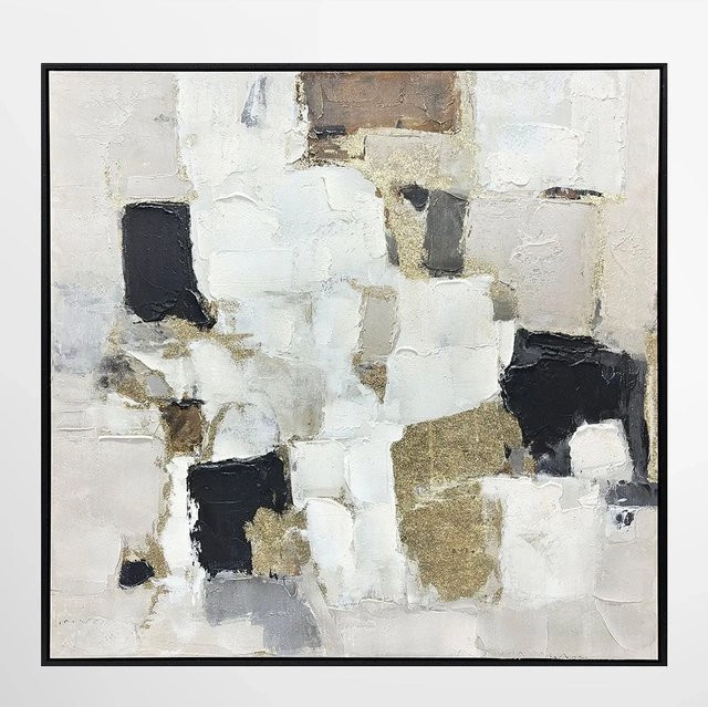 ArtUniverse Leinwandbild Earth And Light Abstract Nature in Braun und Multicolour, B/B/H: 100 x 100 x 100 cm - Bild 1