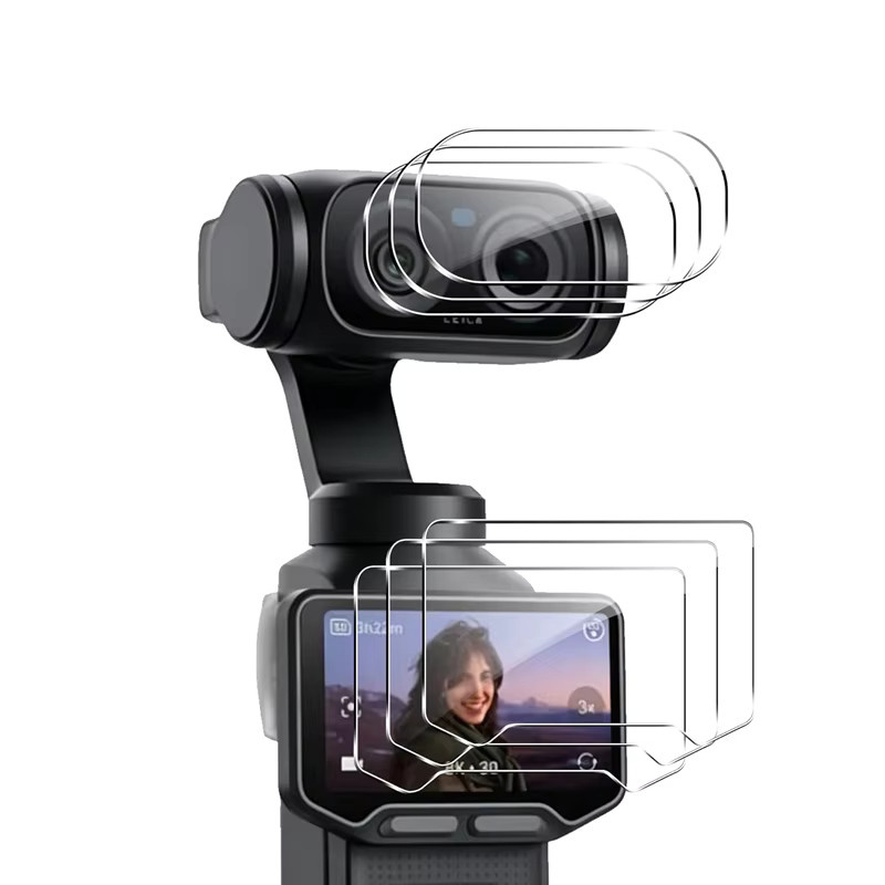 Insta360 Luna Ultra Displayschutzfolie aus gehärtetem Glas mit 9H Härtegrad und Kameralinsen-Schutz, transparent - Bild 4