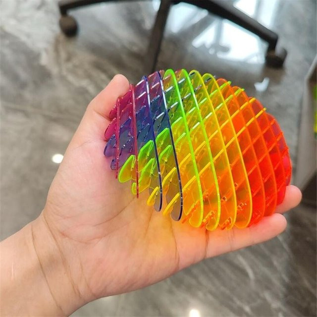 BC Pet Supplies Regenbogen Elastisches Netz Verformbarer Wurm, Sensorisches Puzzle - Bild 1