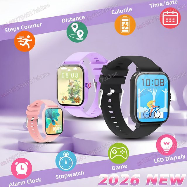 Ola Esporte Smartwatch, 1,83 Zoll, Purple, Silikon, Unisex - Bild 1