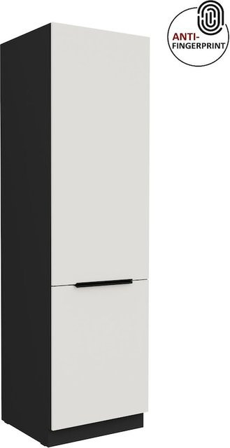 Küchen Hochschrank ARIA Weiß ultra matt Anti Fingerprint mit fünf Böden Breite: 60 cm - Bild 1