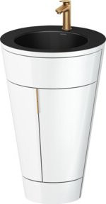 Duravit Waschtischunterschrank Starck 1 c-bonded Set in Weiß mit Innenbeleuchtung, Wandmontage, B/T/H: 56 x 60,5 x 86,4 cm - Bild 1