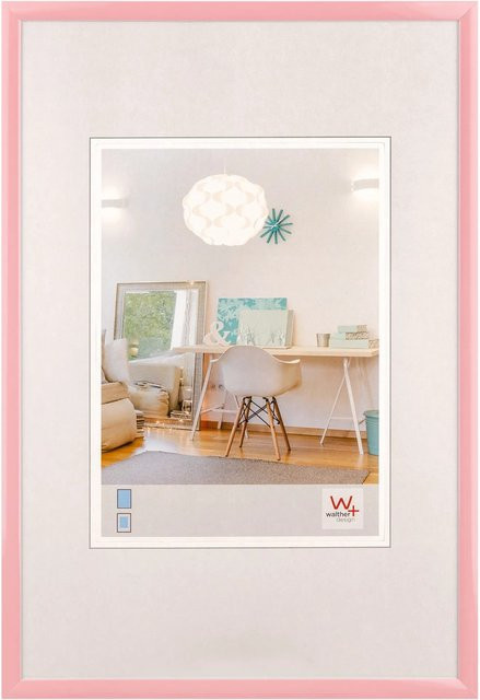 Walther Design New Lifestyle Kunststoff Bilderrahmen modern in Pink, B/H: 30 x 45 cm - Bild 1