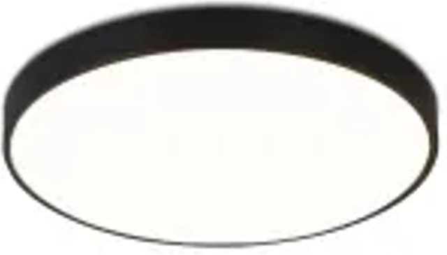NETTLIFE LED-Deckenleuchte aus Kunststoff in Schwarz, modern und rund, IP44 - Bild 1
