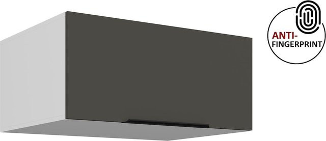 Küchen Aufsatzschrank ARIA in Graphite matt, wandmontiert, Breite: 80 cm - Bild 1
