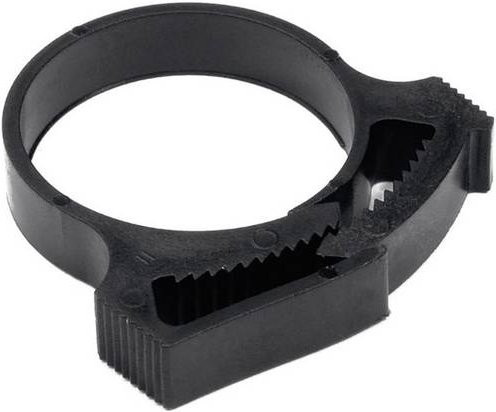 HellermannTyton Befestigungsschelle SNP6-PA66GF13-BK in Schwarz mit einem Bündel-Durchmesser von 11,700 bis 13,30 mm - Bild 1