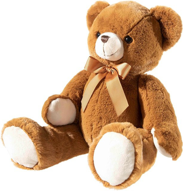 Heunec Bär mit Schleife, braun, medium, Plüsch / Textil - Bild 1