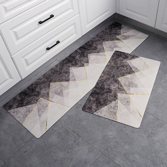 VIKAMA Diatomit-Küchenmatte Modern Geometric Multicolour Rutschfest und Wasserdicht - Bild 1