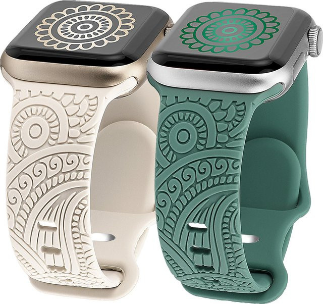 TINUORA Uhrenarmband Silikon, Weiß, Unisex - Bild 1