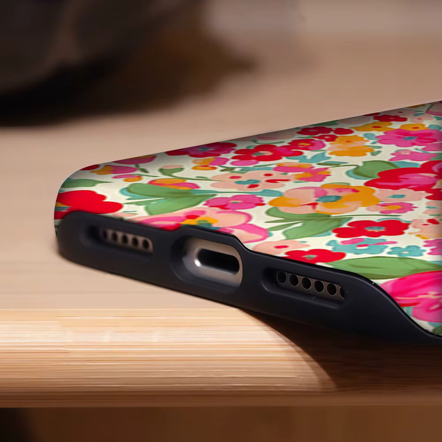 Aegis Schutzhülle Bloom Chic für iPhone 13 bis iPhone 17 Pro Max mit MagSafe Unterstützung aus hartem PC in Multicolour - Bild 6