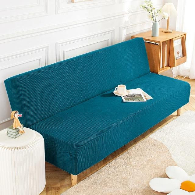 Lellen Jacquard Sofa Schonbezug mit Blumenmuster, Stretch-Material, rutschfest, Breite: 120-155 cm - Bild 1