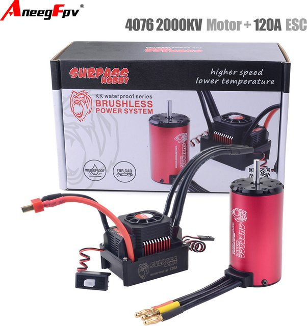 SURPASS HOBBY RC Drift Racing Car, Bürstenloser Motor Combo, Wasserdichter Hochgeschwindigkeitsmotor - Bild 1