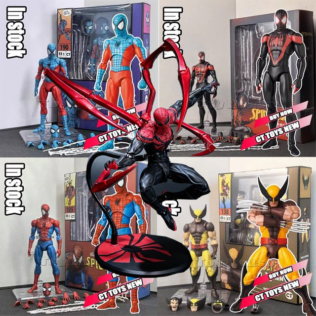 Bandai Marvel Spiderman Mafex 143 Ben Reilly Comic Version Actionfigur - Bild 1