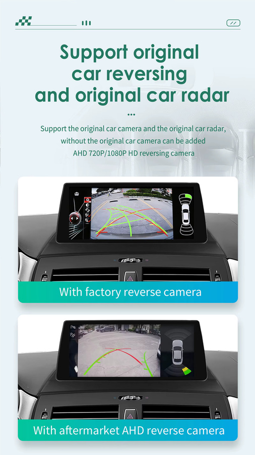 OSSURET Android Autoradio mit 10,25 Zoll Display für BMW X3 E83 2004-2010 inklusive Carplay, GPS und WIFI in Schwarz - Bild 3