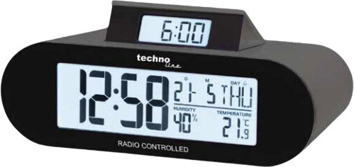 Technoline WT 376 Funkwecker in Schwarz - Bild 1