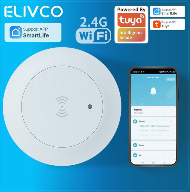 Tuya WiFi 24GHz MmWave Radar-Detektor Intelligenter Anwesenheitssensor mit Beleuchtungsdetektor in Weiß - Bild 1