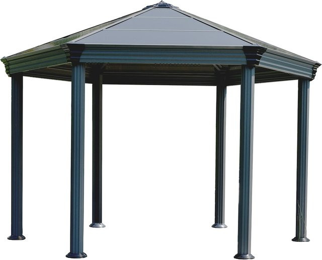 Palram - Canopia Gartenpavillon Roma aus Aluminium und Polycarbonat in Anthrazit und Bronze, B: 410 cm, T: 360 cm - Bild 3