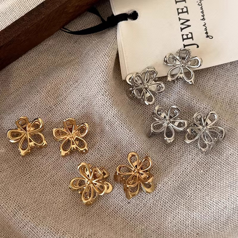 Haar-Klaue-Clips, Metall, Blume, Schmetterling, Damen - Bild 3