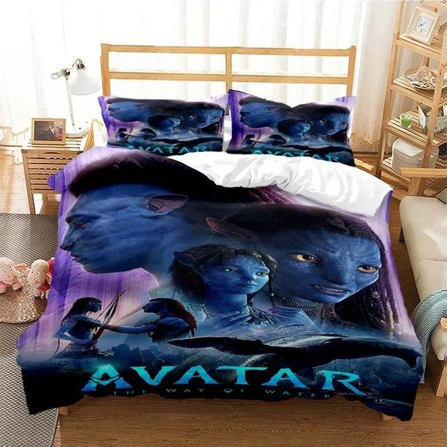 Gu Tao Bettwäscheset Avatar Film Motiv, 3-teilig, Blau, B/H: 245 x 210 cm - Bild 1