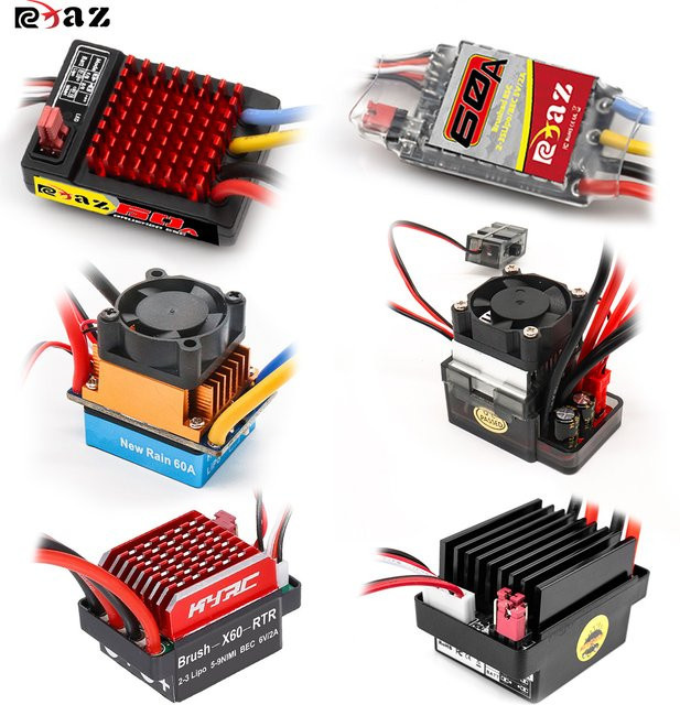 RCXAZ Elektronischer Geschwindigkeitsregler, gebürstet, Metall, 1:10 - Bild 1