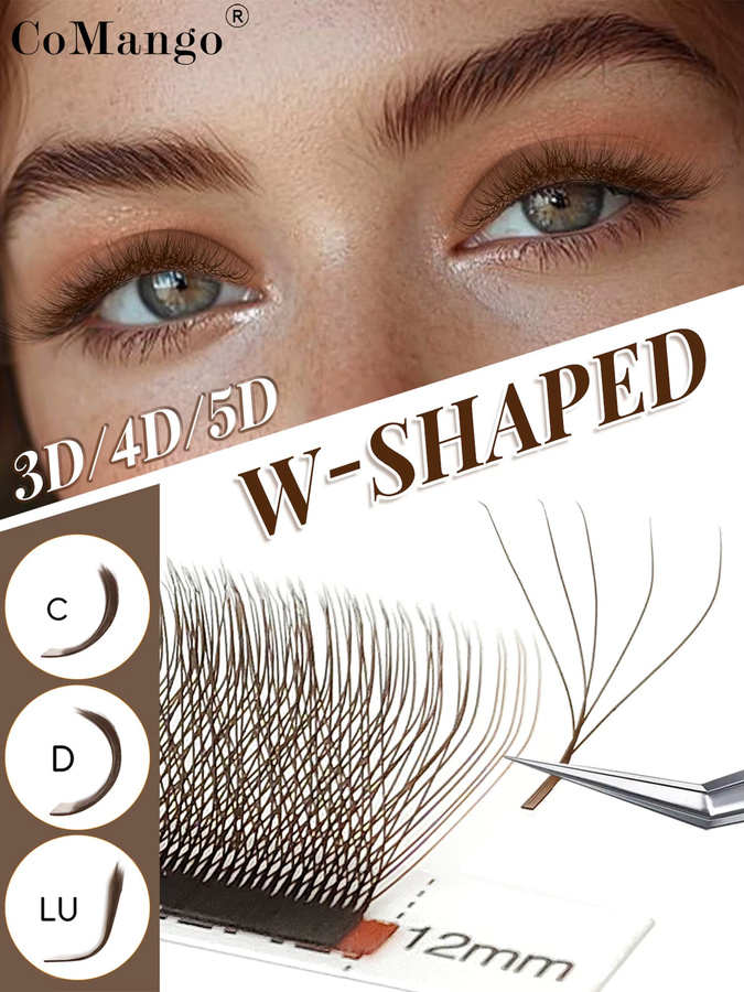 CoMango W-Style Wimpernverlängerungen, braun, Unisex - Bild 6