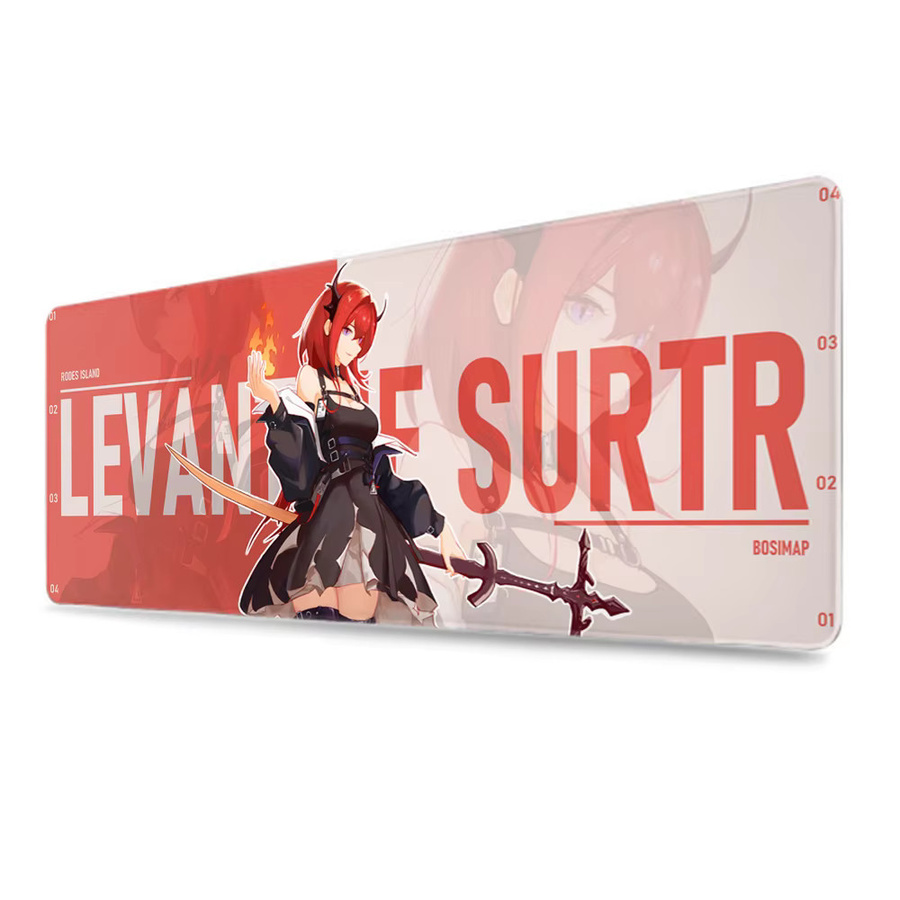 HYBXAXC XXL Gaming Mauspad Arknights Endfield Laevatein Anime Motiv Schreibtischunterlage Multicolour - Bild 7