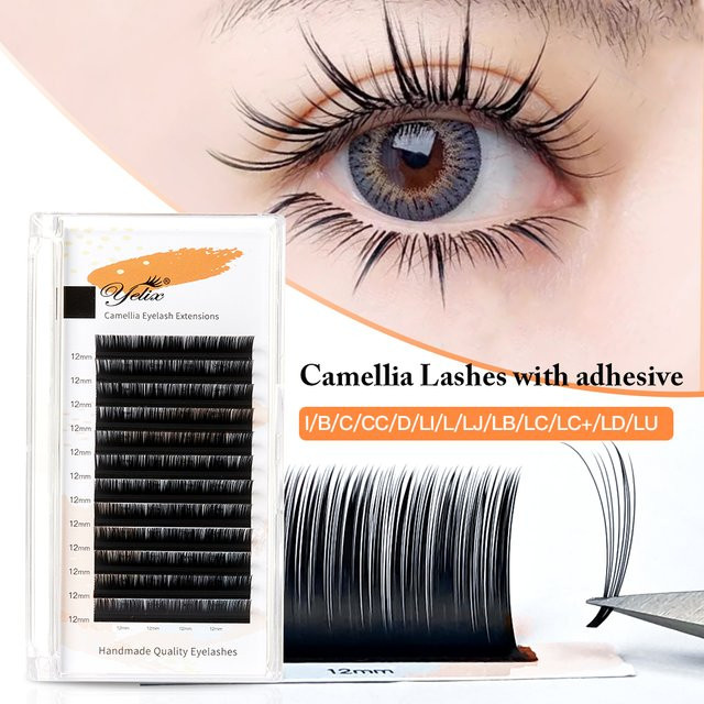 Yelix Camellia Wimpernverlängerung, Black, Einzelne Wimpern - Bild 1