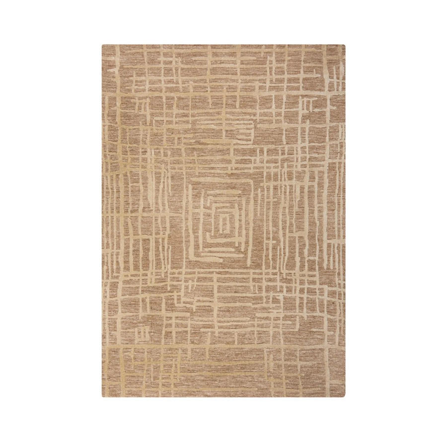 Flair Rugs Kurzflorteppich Elliot Wool Look in Beige-Braun mit abstraktem Design, B/T: 160 x 230 cm - Bild 2