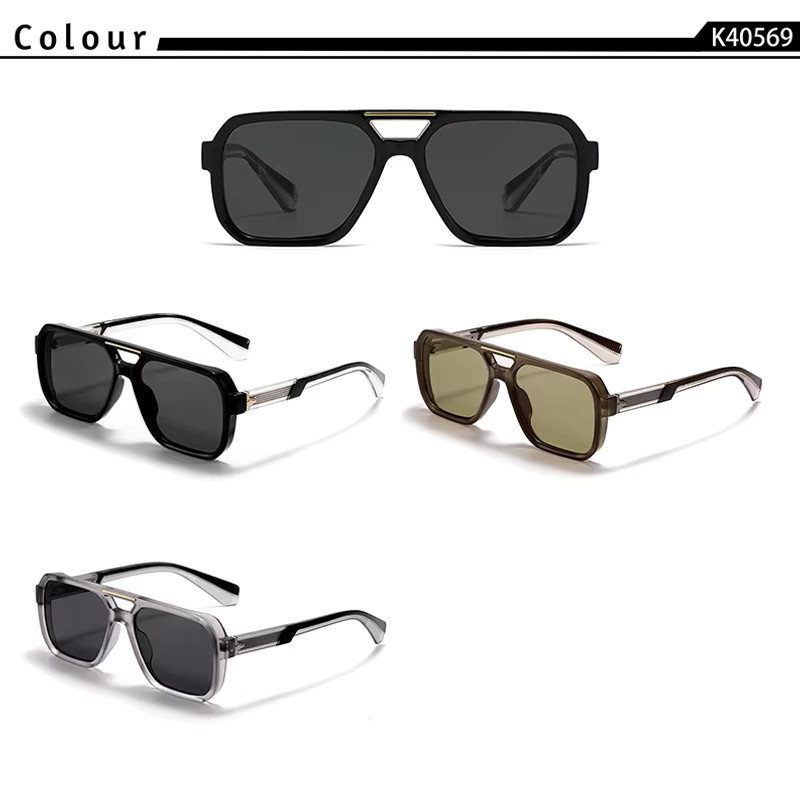 HBK Mode Sonnenbrille Aviator, Vollrand, Unisex - Bild 2