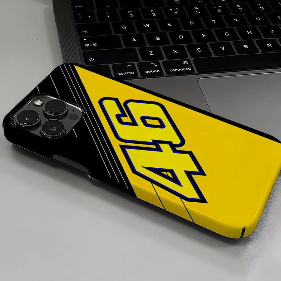 R-Rossis 46 Glänzende Handyhülle für iPhone 11 bis 17 Pro Max Mini in Weiß - Bild 2