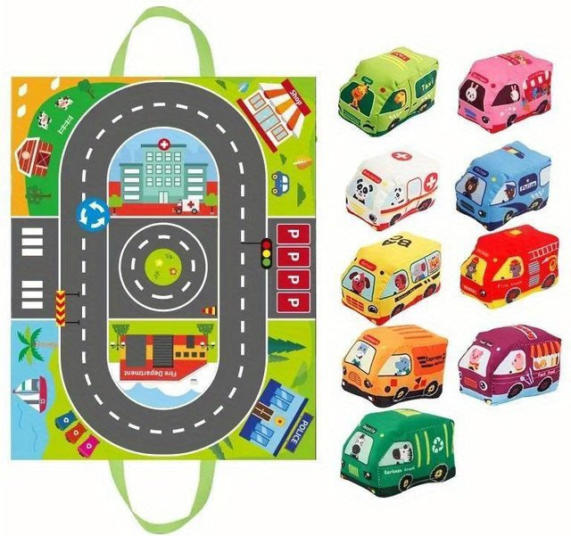 Binchi Interaktives Sound-Licht-Spielzeugset, Schiebe-Fahrzeuge, 1-teiliges Set - Bild 1