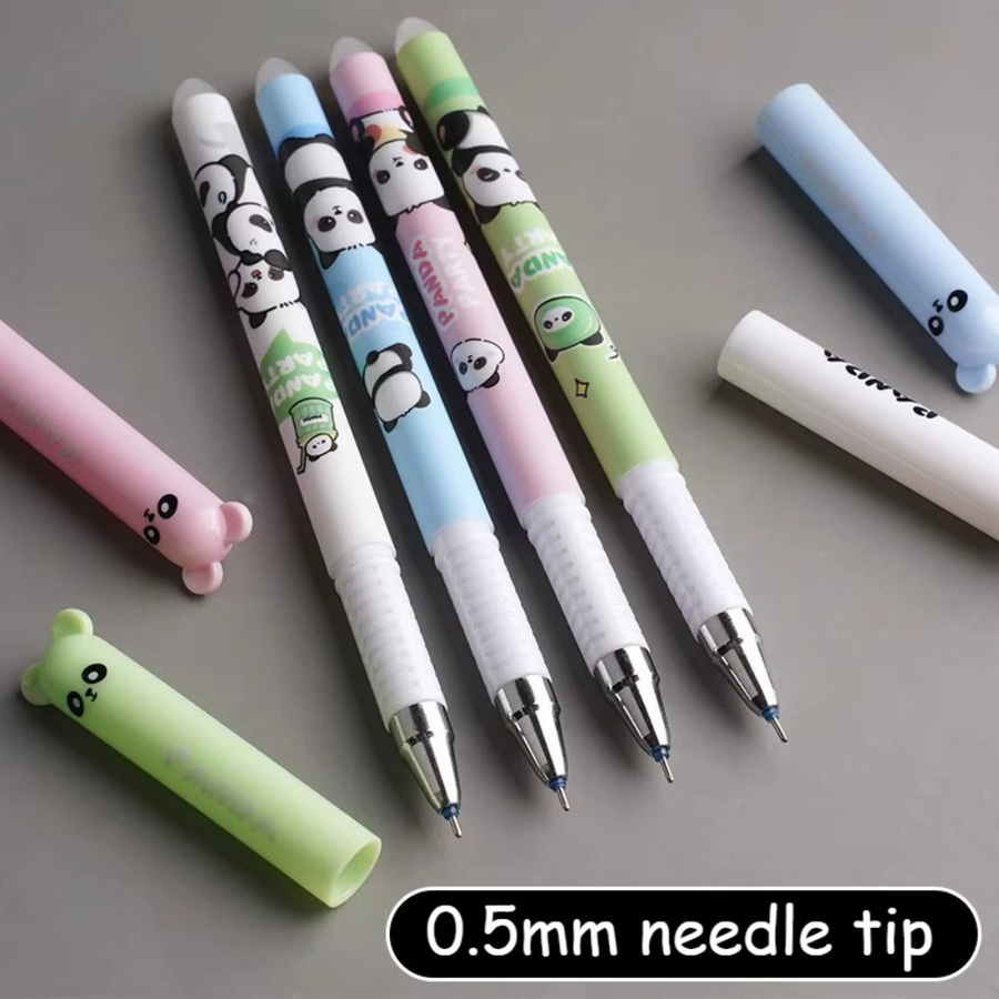 4er Set kissbuty löschbare Gelstifte in Tierform, 0,5 mm blaue Tinte, Mehrfarbig - Bild 3