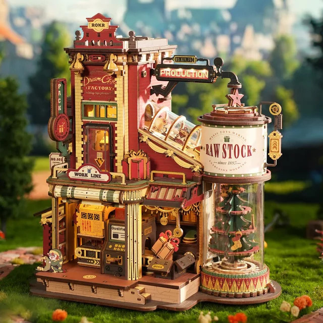 ROKR Dream Gift Factory, 3D Holzpuzzle, Holz-Musikbox - Bild 1